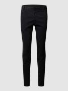 Slim fit chino met stretch, model 'Transit'