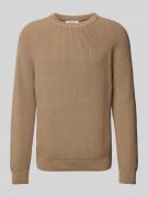 Gebreide pullover met raglanmouwen, model 'RIPPLEY'