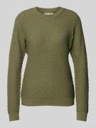 Gebreide pullover met ribboorden, model 'Dodo'