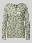 Shirt met lange mouwen en V-hals, model 'FELICITY'