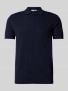 Poloshirt met elastische boorden