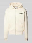 Essentials hoodie met ritssluiting en logo