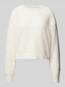 Sweatshirt met ronde hals, model 'PLUSH'