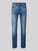 Regular fit jeans met labelpatch, model 'Delaware'