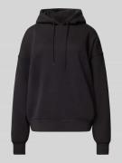 Oversized hoodie met ribboorden