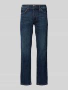 Straight fit jeans met labelpatch, model 'TRAMPER'