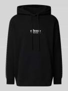 Hoodie met labelstitching, model 'BERING'