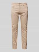 Slim fit stoffen broek met stretch, model 'Delaware'