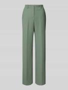 Straight leg pantalon met persplooien, model 'HULANA'