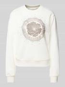 Sweatshirt met ribboorden