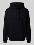 Hoodie met labelstitching, model 'PAARLO'