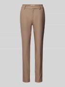 Slim fit pantalon met paspelzakken, model 'Abbey Night'