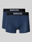 Boxershort met elastische logo in band in een set van 2 stuks