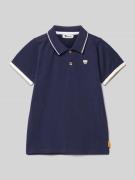 Regular fit poloshirt met logobadge