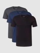 T-shirt met labelstitching in een set van 3 stuks, model 'Classic'