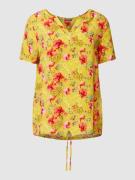 Blouseshirt van viscose met bloemenprint