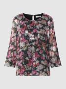 Blouse met all-over bloemenprint