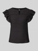 Blouse met druppelvormige hals