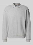 Sweatshirt met platte kraag