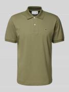 Classic fit poloshirt met labelbadge