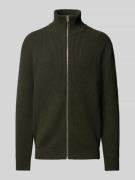 Regular fit gebreid jack van wolmix, model 'MARSH'