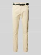 Clasic stretch fit chino met riem