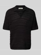 Poloshirt met structuurmotief, model 'GRAYSON'