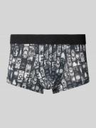 Boxershort met elastische band met label, model 'Rock City'