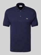 Regular fit poloshirt met labeldetail