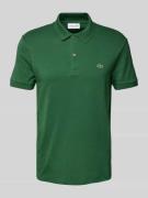 Regular fit poloshirt met labeldetail