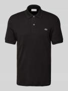 Regular fit poloshirt met labeldetail