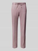 Slim fit pantalon met strikceintuur, model 'SPARTAFLEX'