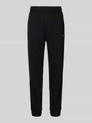 Regular fit sweatpants met logostitching