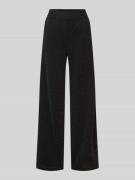 Wide fit stoffen broek met elastische band