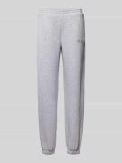 Loose fit sweatpants met labelprint