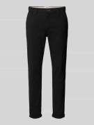 Slim fit broek met ceintuurlussen, model 'MARCO'