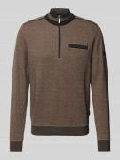 Sweatshirt met opstaande kraag