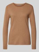 Pullover van kasjmier met ronde hals