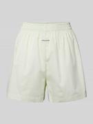 Sweatshorts met labelpatch