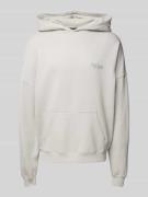 Hoodie met labelprint, model 'MINER'