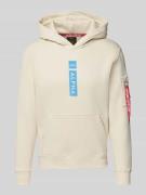 Hoodie met labelprint