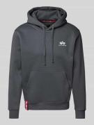 Hoodie met labelprint