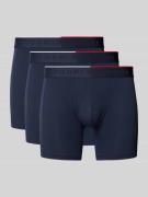 Boxershort met elastische band met label in een set van 3 stuks