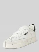 Sneakers van leer met labeldetail, model 'KLINE'