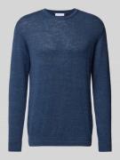 Gebreide pullover met linnen, model 'Kevin'