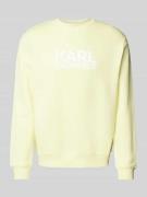 Sweatshirt met labelprint