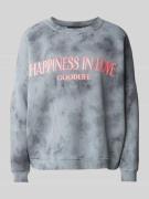 Sweatshirt met labelprint