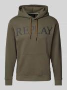 Hoodie met labelprint