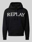 Hoodie met labelprint