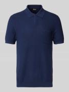 Slim fit poloshirt met kenktkraag